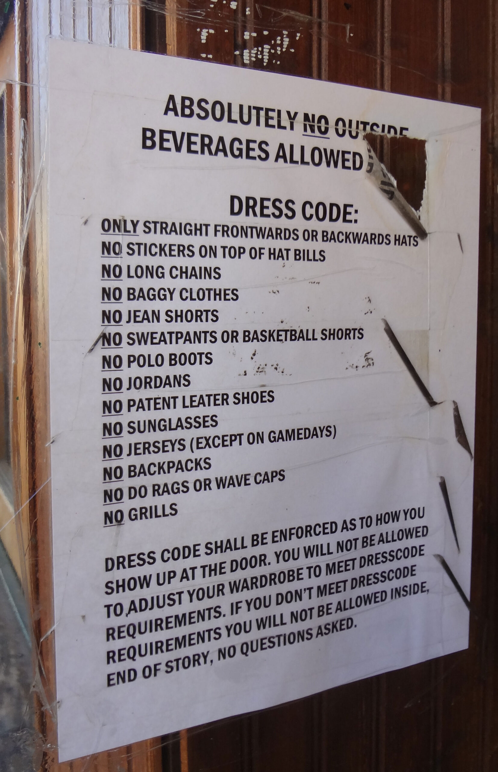 No Patent Leather Shoes