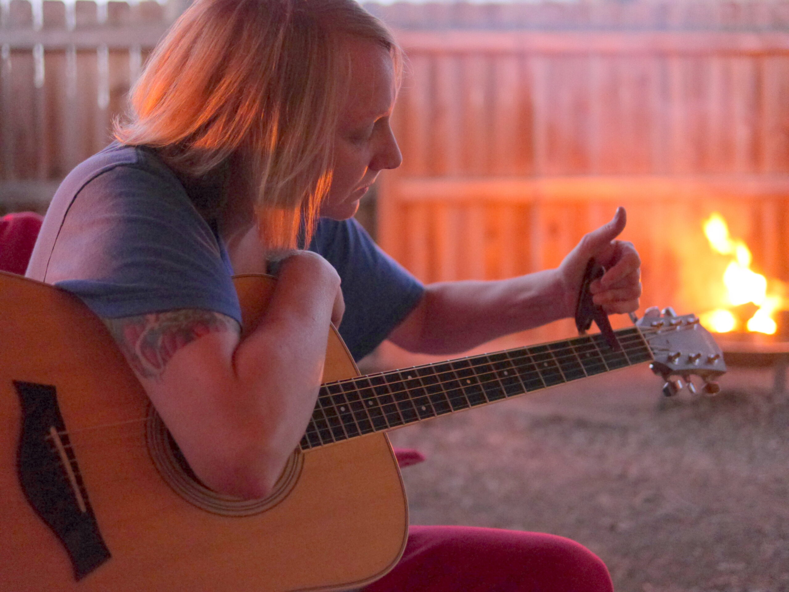 Kasey and Her Guitar