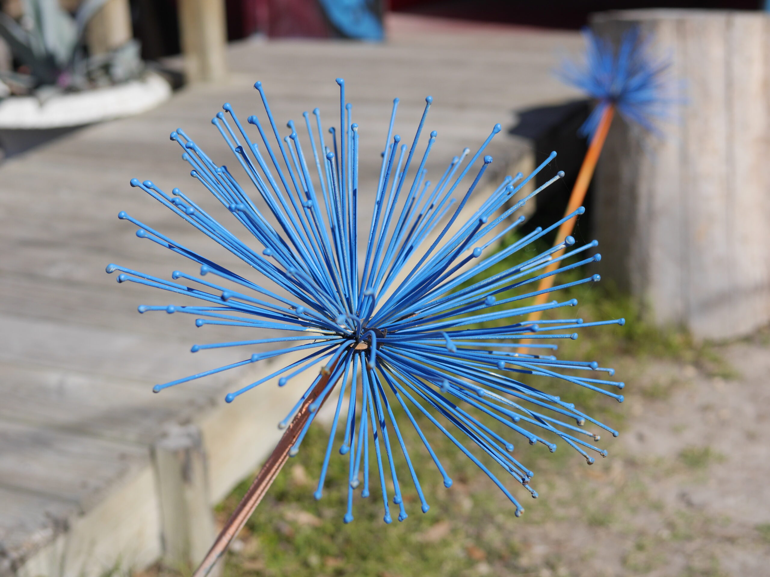 Blue Spiky Things