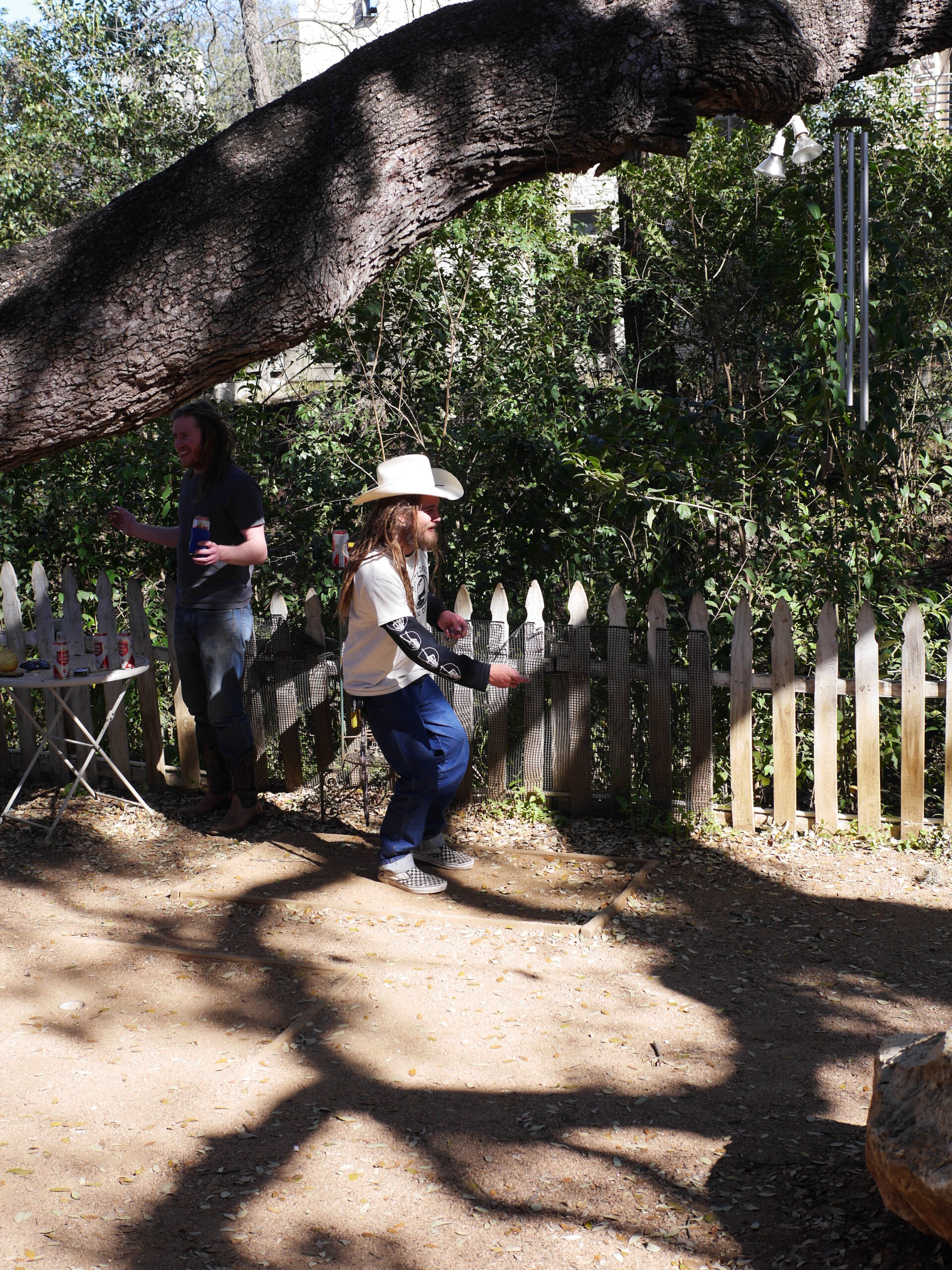 Dreads, Hat, Jeans: Best Washer Pitcher I’ve Ever Seen