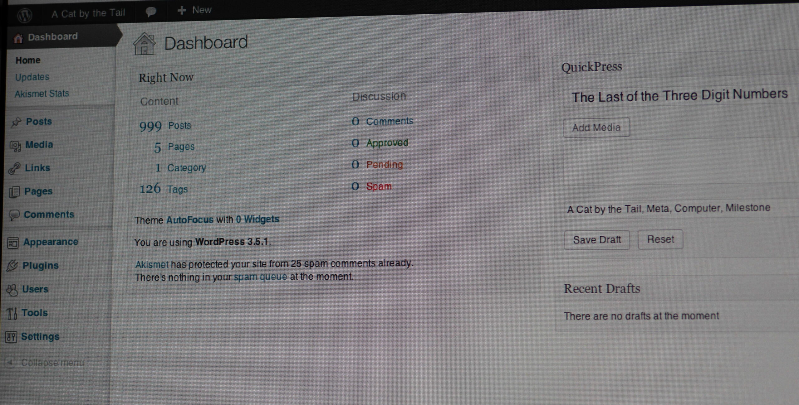 The Last of the Three Digit Numbers