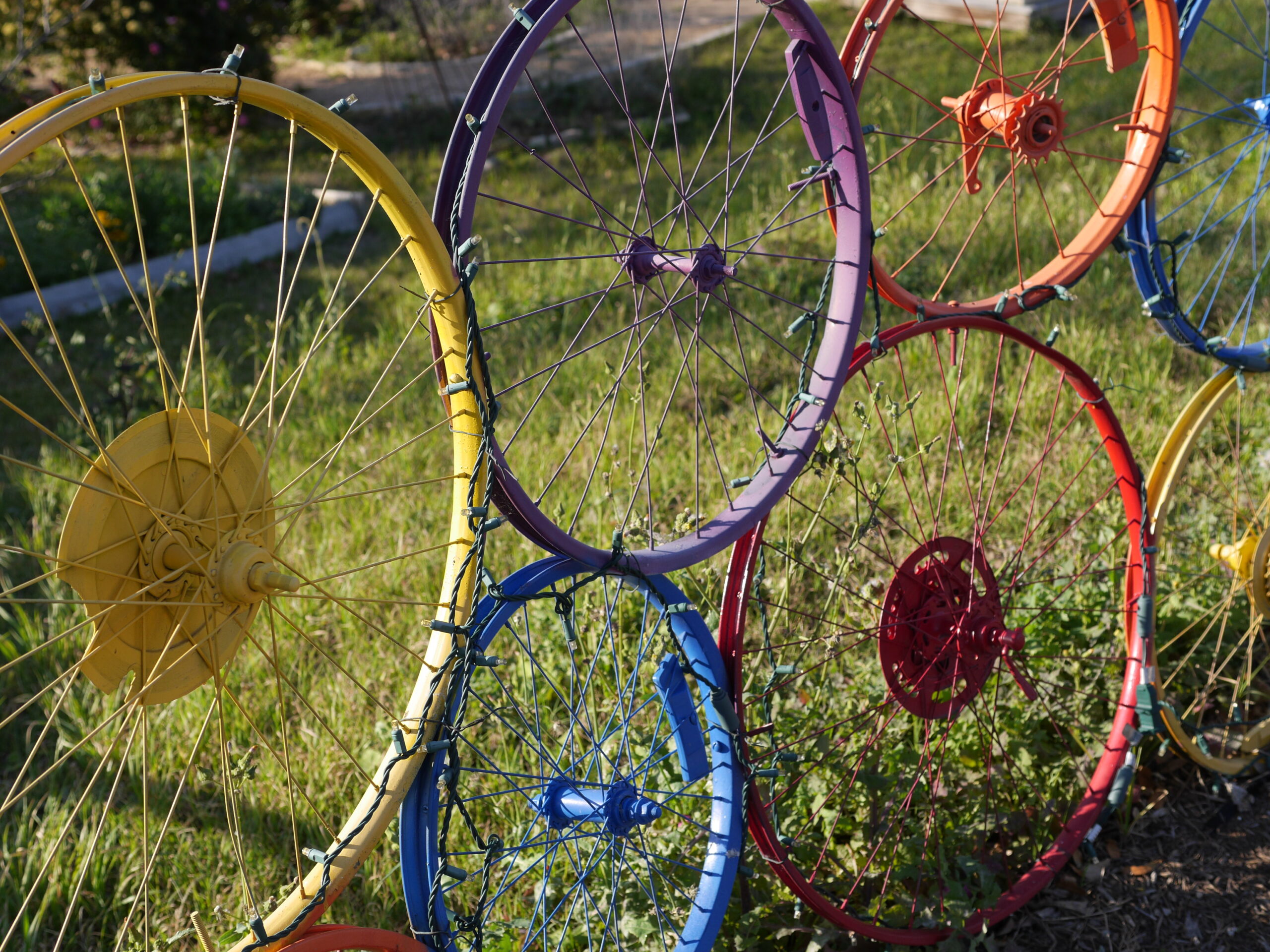 Bicycle Wheel Fence
