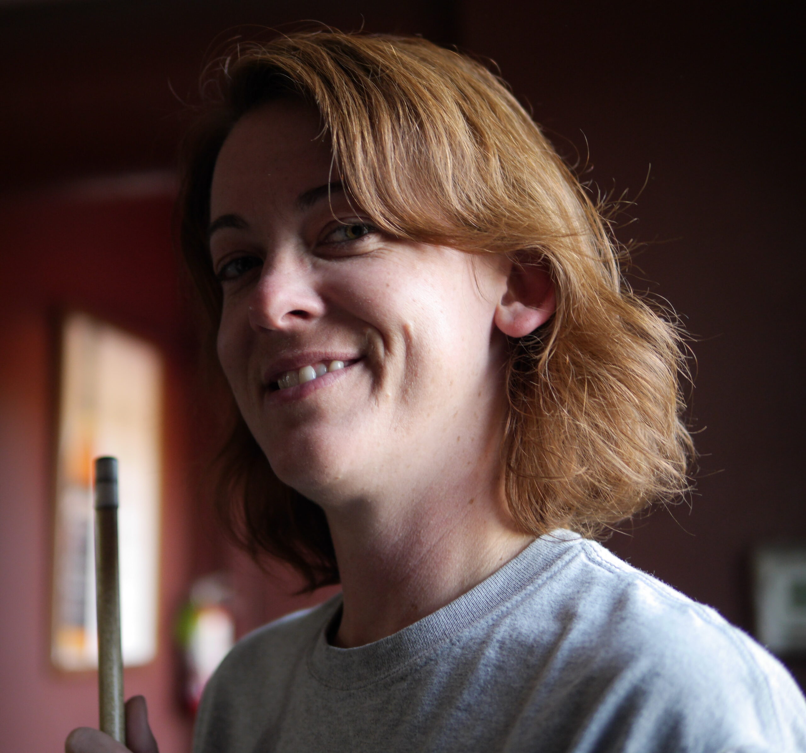 Stacy at the Crow Bar with Evening Sun