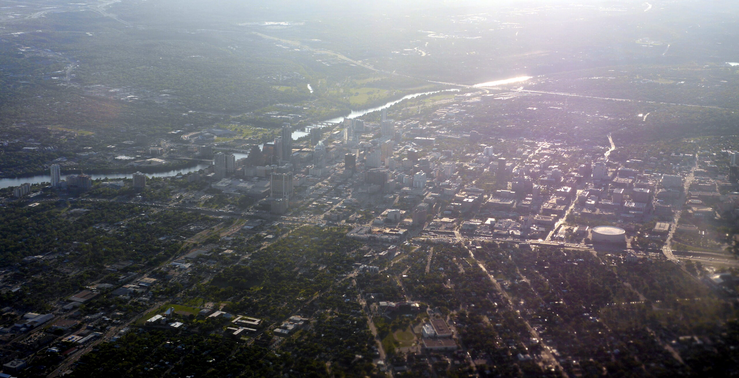 Downtown Austin from the Air