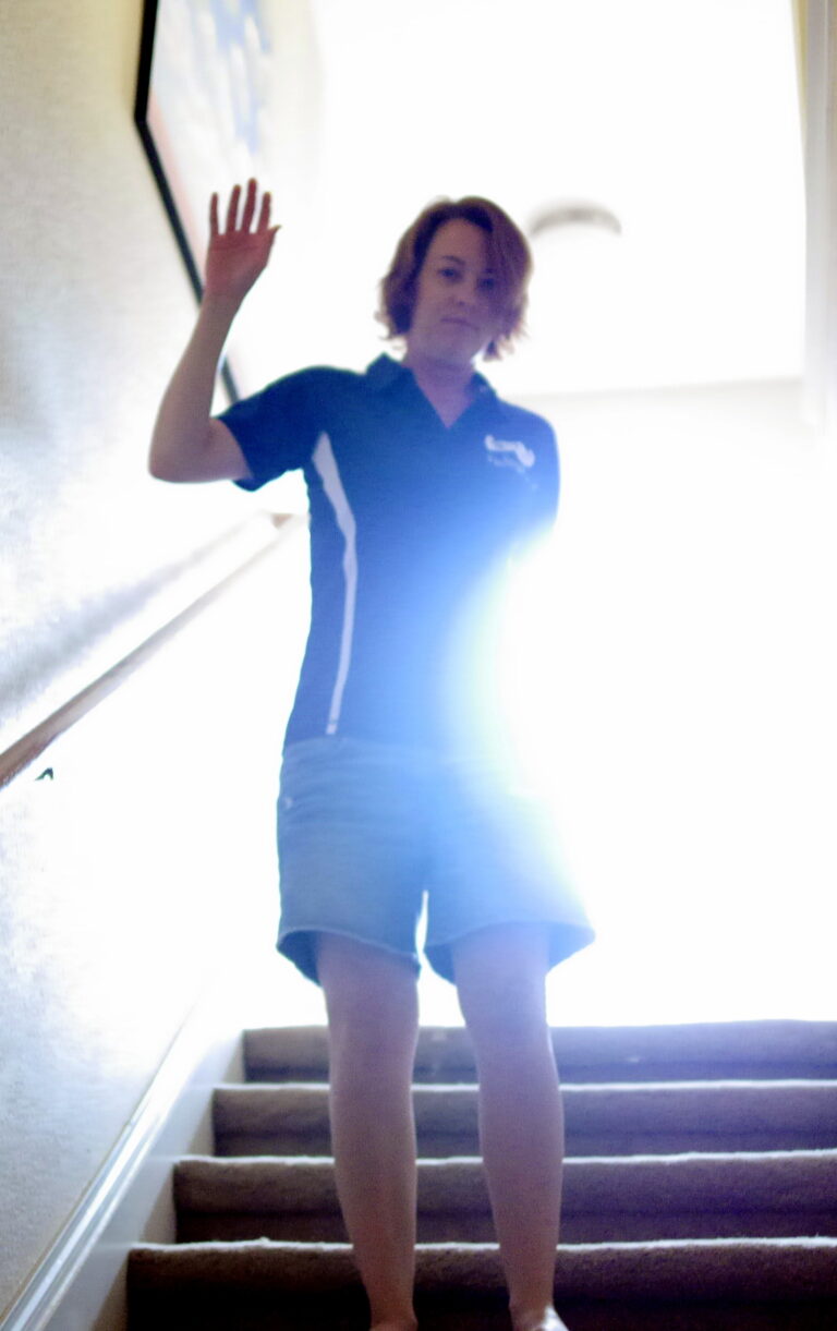 Coming Down the Stairs